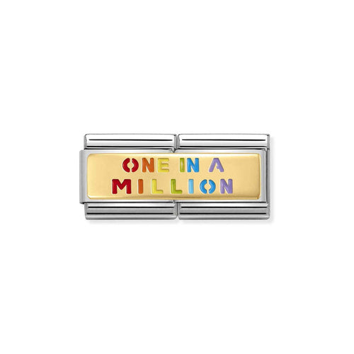 Nomination Composable Classic Gold Double Charm - One In A Million