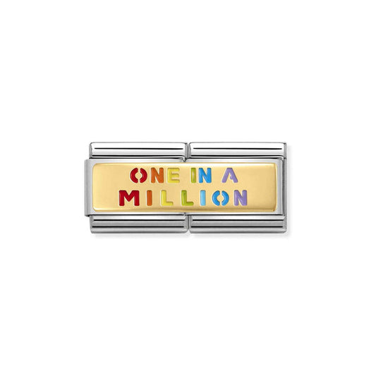 Nomination Composable Classic Gold Double Charm - One In A Million
