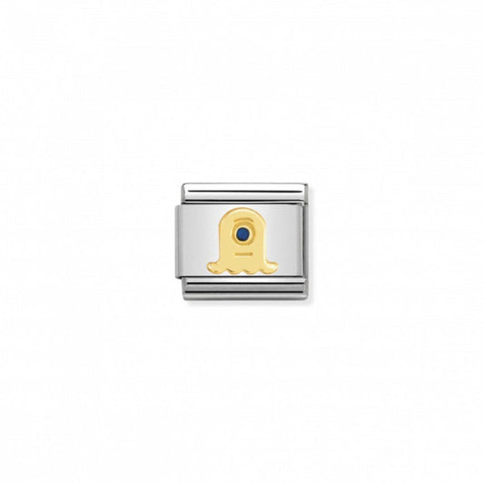 Nomination Composable Classic Link 18k Gold & Enamel Alien with Tentacles