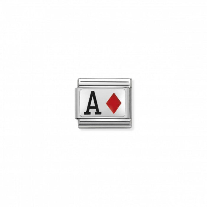 Nomination Composable Classic Silver Charm Link Ace of Diamonds