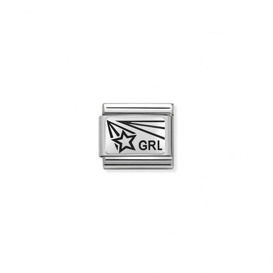 Nomination Composable Classic Silver Charm Link Girl Power 'GRL'