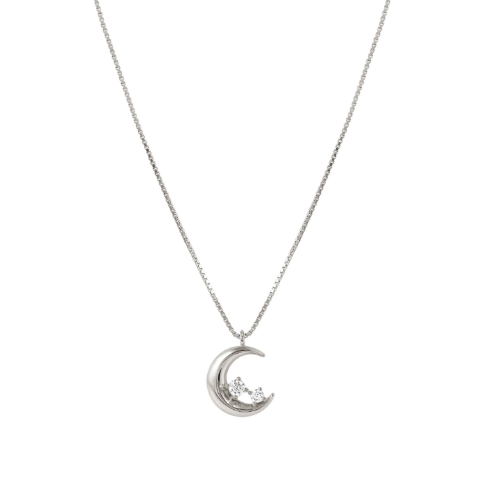 Nomination Dreams Beats Silver CZ Moon Necklace