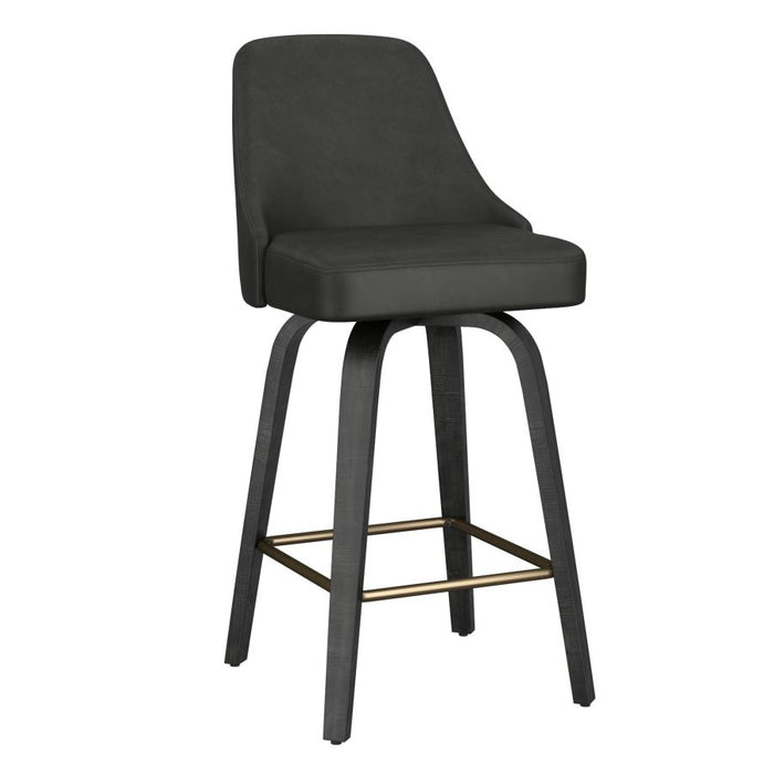 Oakley Swivel Counter Stool - Black - Windsorchrome