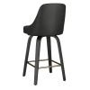 Oakley Swivel Counter Stool - Black - Windsorchrome