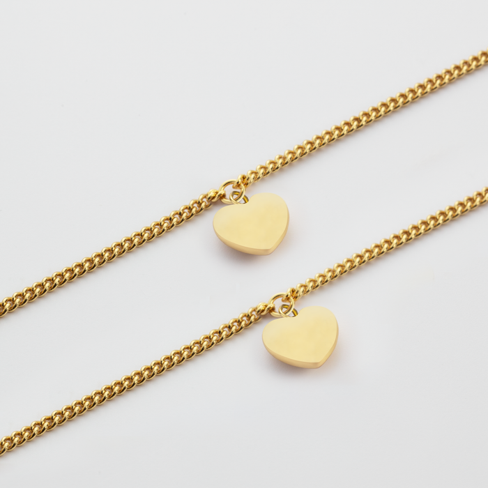 Ocean Heart Mama Set Gold