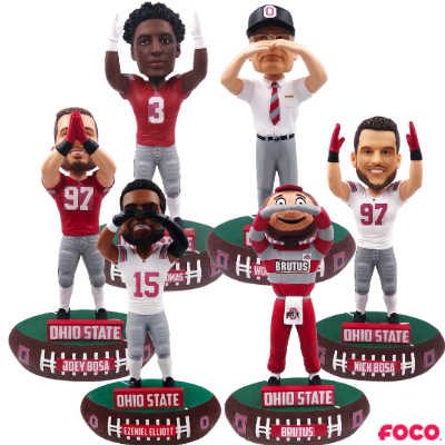 Ohio State Buckeyes O-H-I-O Baller Bobbleheads