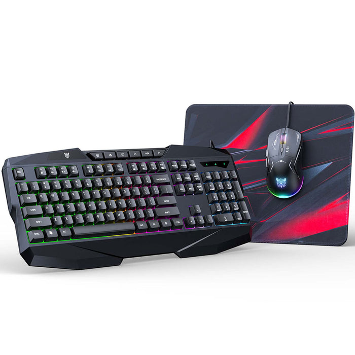 ONIKUMA 3 in 1 Gaming Combo Keyboard, MOUSE, Mouse Pad