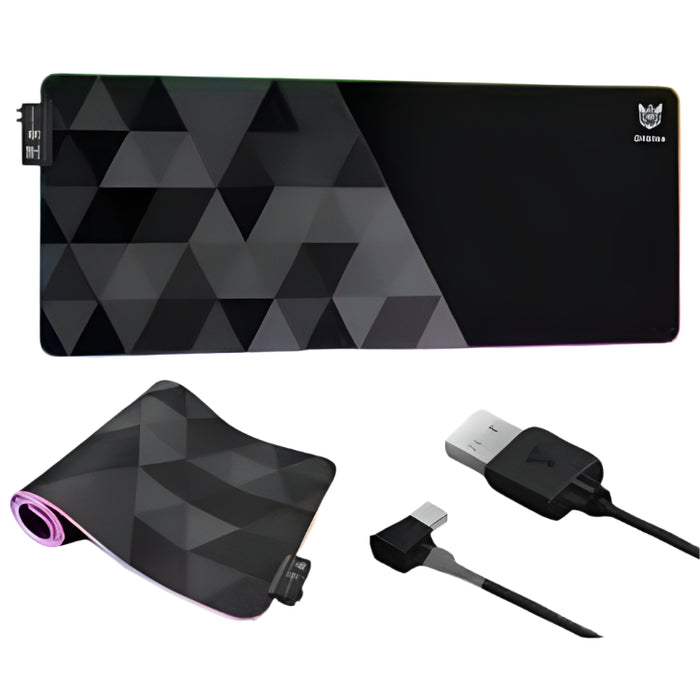 Onikuma RGB Gaming Mouse pad, 800x300x4Mm, Black