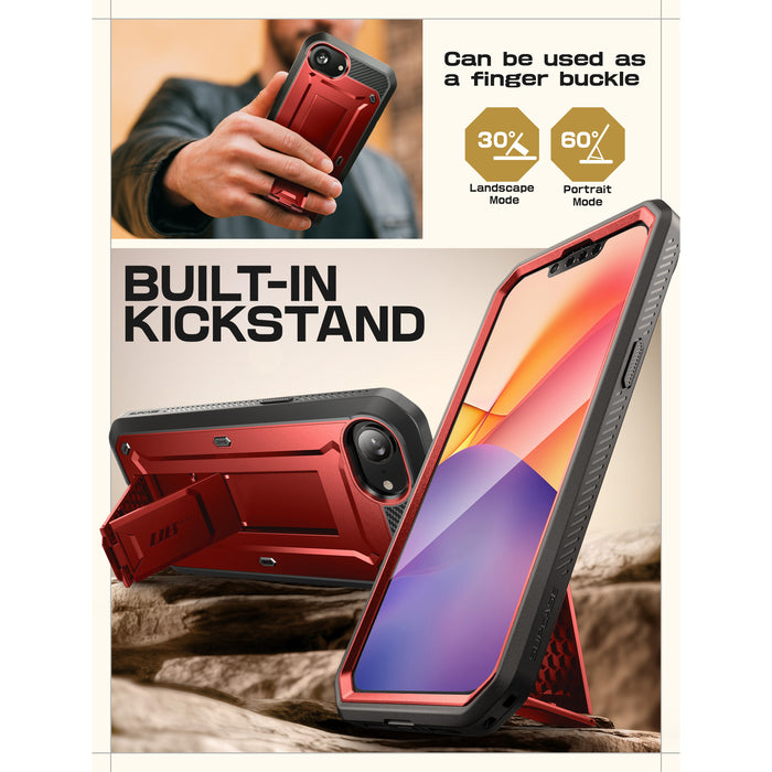 OPEN BOX | iPhone 16e  Unicorn Beetle Pro Rugged Case - Metallic Red