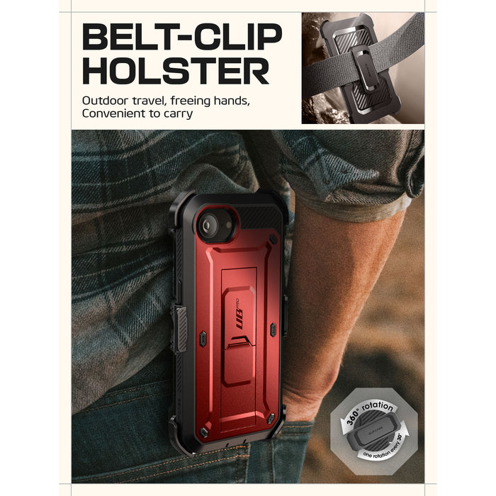OPEN BOX | iPhone 16e  Unicorn Beetle Pro Rugged Case - Metallic Red