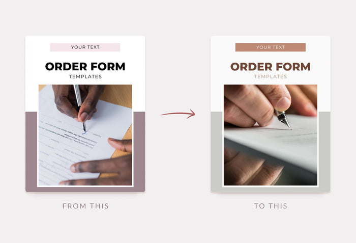 Ladystrategist Order Forms Canva Template Bundle instagram canva templates social media templates etsy free canva templates