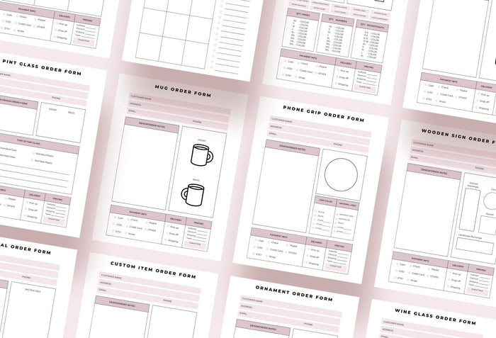 Ladystrategist Order Forms Canva Template Bundle instagram canva templates social media templates etsy free canva templates