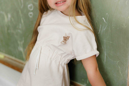 Organic French Terry - Bear Collection - Dress 3/4 Sleeves