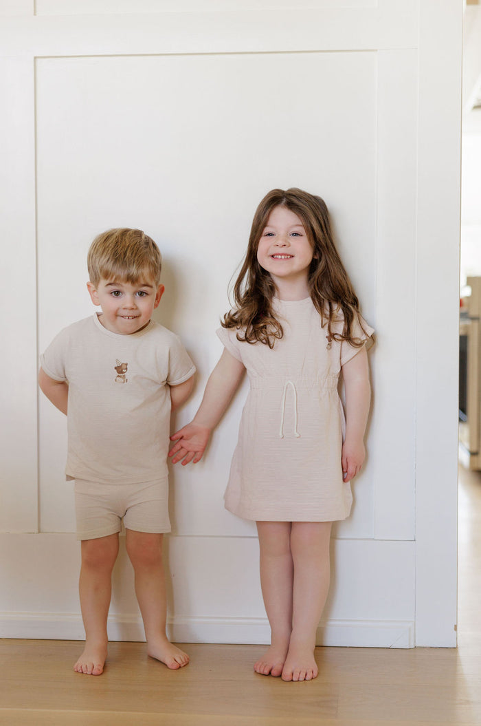 Organic French Terry - Bear Collection - Dress 3/4 Sleeves
