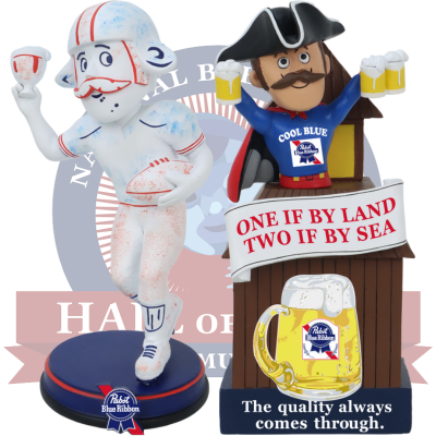 Pabst Blue Ribbon Bobbleheads