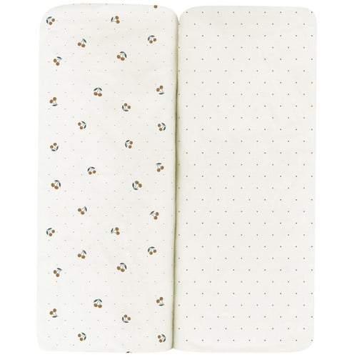 Yellow Cherries Crib Sheet Set