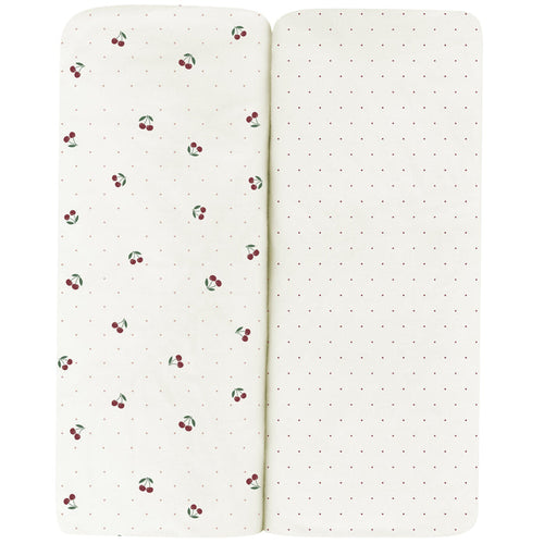 Red Cherries Crib Sheet Set