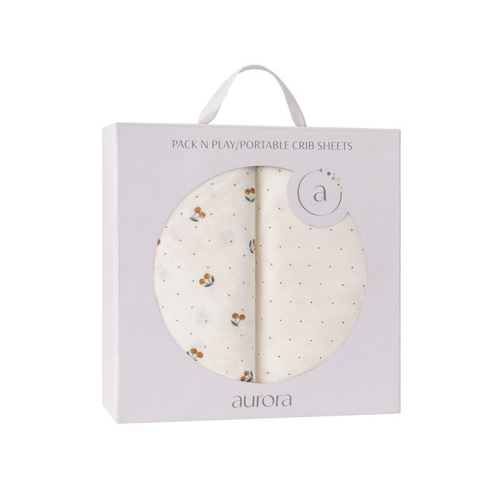 Two-Pack yellow Cherry Nursery Sheets