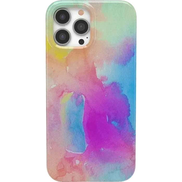 Painting in Pastels | Rainbow Watercolor Case iPhone Case get.casely Classic + MagSafe® iPhone 13 Pro