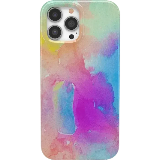 Painting in Pastels | Rainbow Watercolor Case iPhone Case get.casely Classic + MagSafe® iPhone 13 Pro