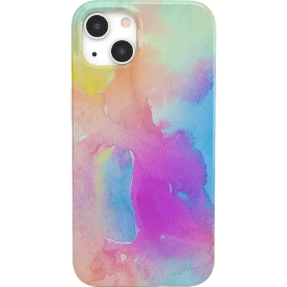 Painting in Pastels | Rainbow Watercolor Case iPhone Case get.casely Classic + MagSafe® iPhone 13