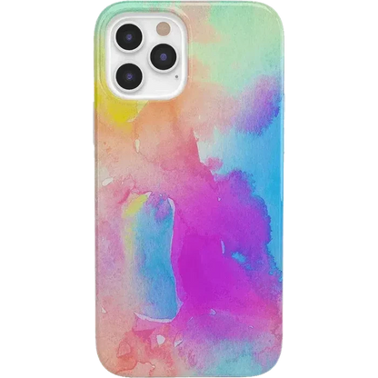 Painting in Pastels | Rainbow Watercolor Case iPhone Case get.casely Classic iPhone 12 Pro