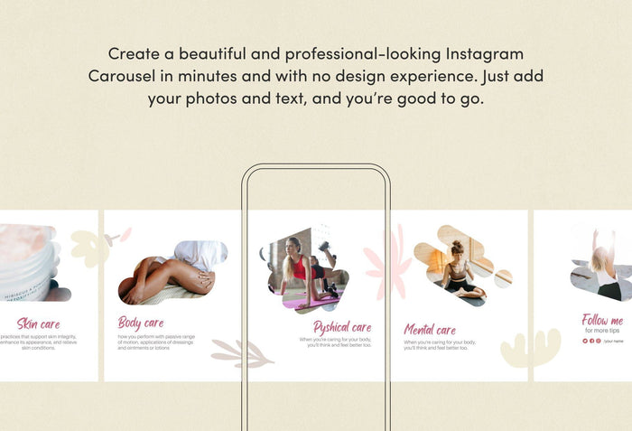Ladystrategist Paisley Educational 6-Page Carousel Canva Template instagram canva templates social media templates etsy free canva templates