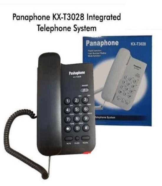 Panaphone Landline Integrated Telephone System, Black