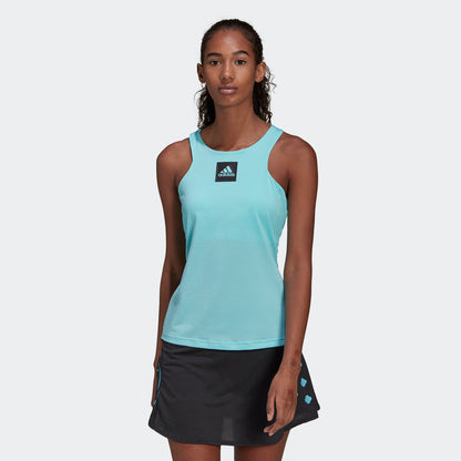 adidas PARIS Y-TANK Tennis Top | Aqua | Women's