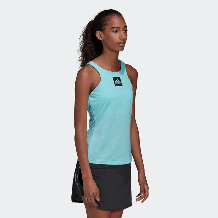 adidas PARIS Y-TANK Tennis Top | Aqua | Women's