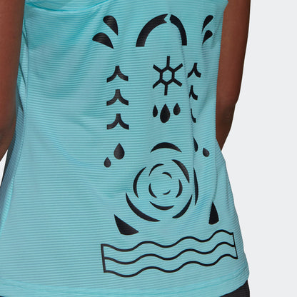 adidas PARIS Y-TANK Tennis Top | Aqua | Women's