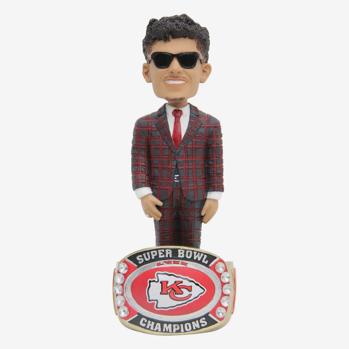 Patrick Mahomes Kansas City Chiefs Ring Base NFL Bobblehead