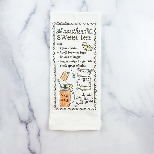 Paula Deen's Sweet Tea Recipe Towel