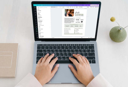 Ladystrategist Paula Speaker One-Sheet Canva Template instagram canva templates social media templates etsy free canva templates