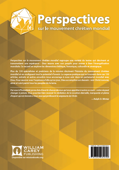 Perspectives sur le mouvement chrétien mondial (Édition française pour Global): Recueil de textes - MissionBooks.org