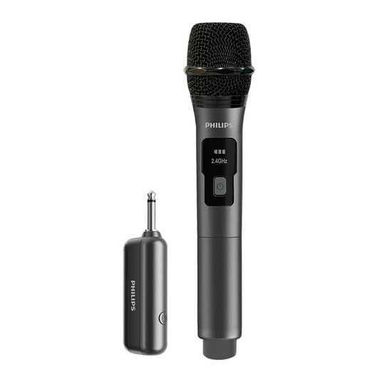 Philips Microphone Single Mic, Wireless, Black