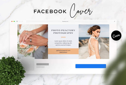 Ladystrategist Photo Phactory Facebook Cover for Photographers - Editable Canva Template instagram canva templates social media templates etsy free canva templates
