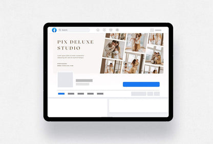 Ladystrategist Pix Facebook Cover for Photographers - Editable Canva Template instagram canva templates social media templates etsy free canva templates