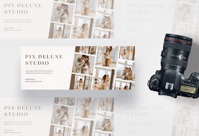 Ladystrategist Pix Facebook Cover for Photographers - Editable Canva Template instagram canva templates social media templates etsy free canva templates