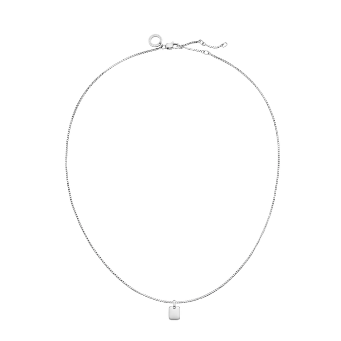 Plate Halskette Silber