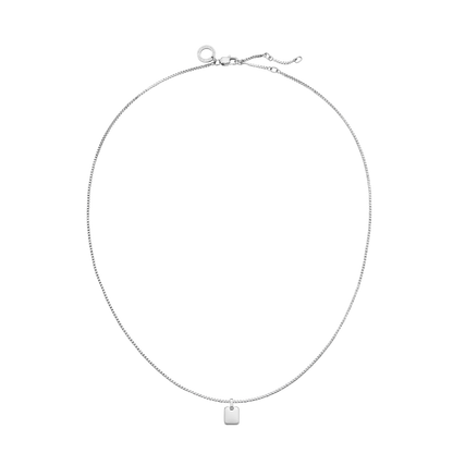 Plate Halskette Silber