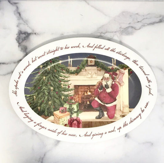 Platter Night Before Christmas Melamine