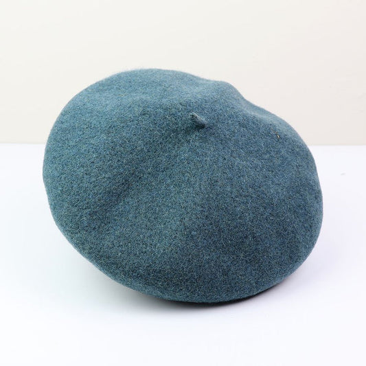 POM Wool Beret - Light Teal