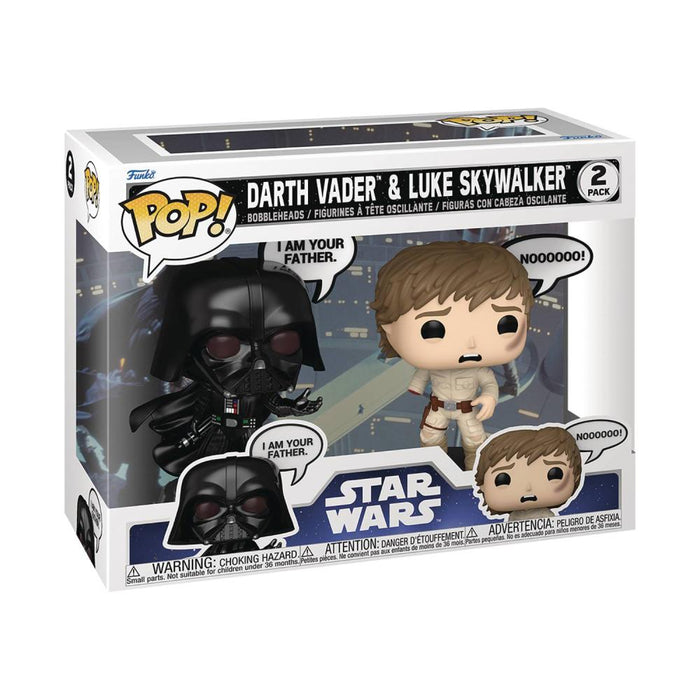 Pop Star Wars Sayings Vader &Luke 2pk