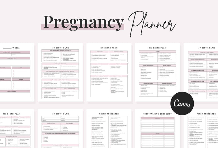 Ladystrategist Pregnancy Planner Canva Template instagram canva templates social media templates etsy free canva templates