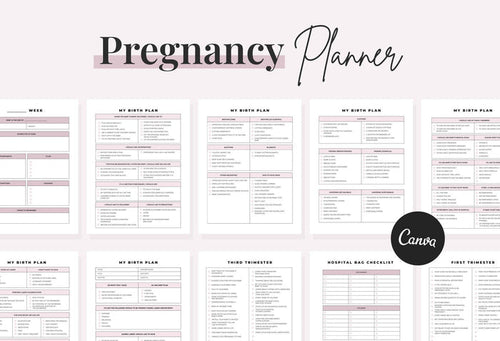 Ladystrategist Pregnancy Planner Canva Template instagram canva templates social media templates etsy free canva templates