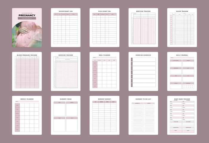 Ladystrategist Pregnancy Planner Canva Template instagram canva templates social media templates etsy free canva templates