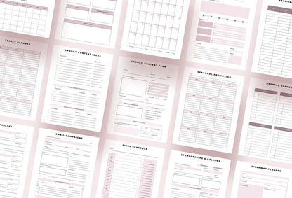 Ladystrategist Product Launch Planner Canva Template instagram canva templates social media templates etsy free canva templates
