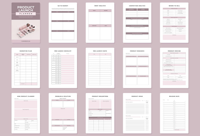 Ladystrategist Product Launch Planner Canva Template instagram canva templates social media templates etsy free canva templates