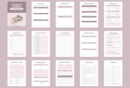 Ladystrategist Product Launch Planner Canva Template instagram canva templates social media templates etsy free canva templates